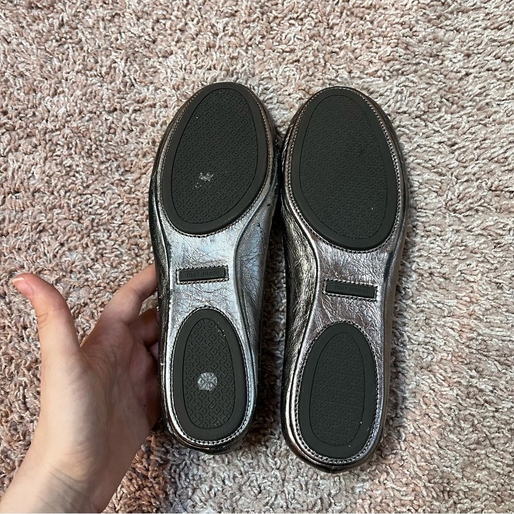Tory Burch Metallic Flats - Picture 6 of 7
